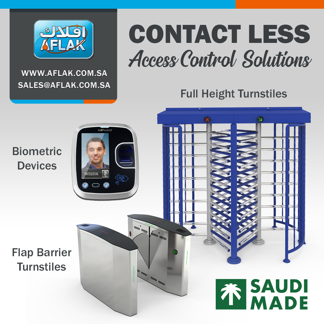 AflakElectronic's tweet photo. #Aflak offers #Contactless selfservice #Accesscontrol Solutions.
Visit at- https://t.co/vMJW7UufAi
#Aflak #MadeinSaudi #HighSecurityGate #AccessControl #CrowdControl #EntranceSecurity #CostEffective #OutdoorGate #SaudiArabia #BiometricDevices #Vision2030 #FlapBarrier https://t.co/GQ75g94ttC