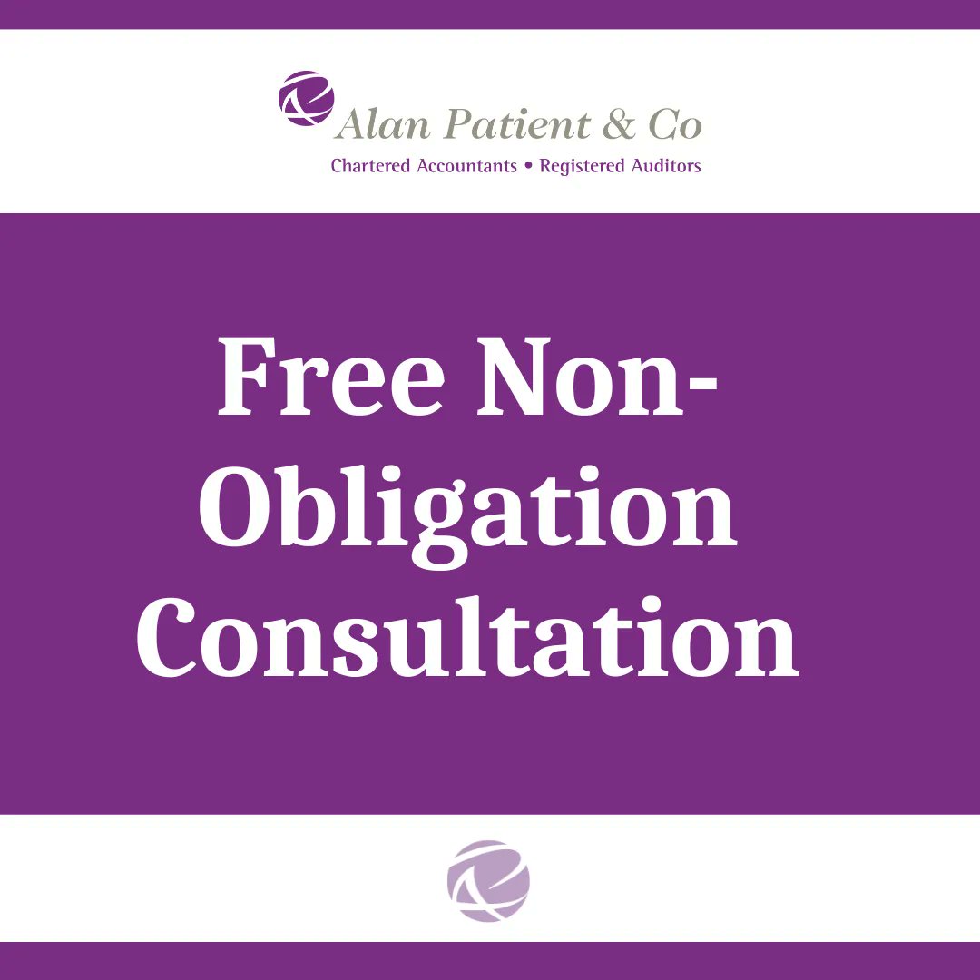 AlanPatientCo's tweet photo. Why not opt in for our FREE non-obligation consultation so our experts can get a better understanding of your business structure. Get in touch on 020 8532 9843 or visit us at https://t.co/gPBXUNixsf #Payroll #Tax #Bookkeeping #AnnualAccounts #AlanPatientAndCo https://t.co/mxba2M6I9U