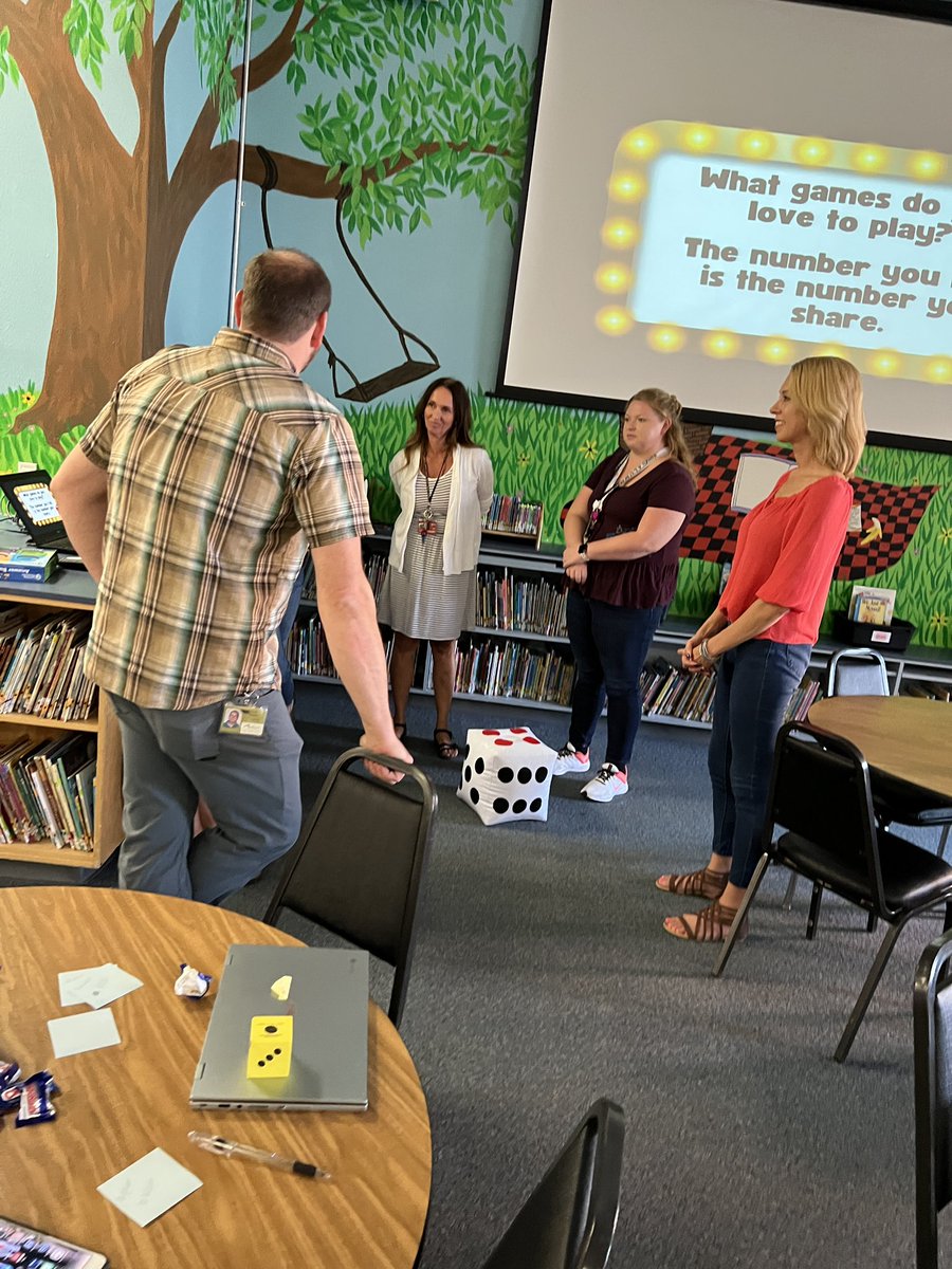 tishrich's tweet photo. So fun sharing Gamified strategies to engage Ss & elevate learning yesterday at Jefferson elementary @MSD549C!🎲 Loved the energy and idea sharing!#OneMSD #MLmagical https://t.co/dnsSU1D2MY