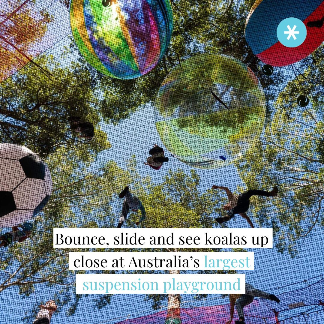 secretsydneysmn's tweet photo. Step into the great outdoors and have a blast at this new adventure playground. π«β
#Wildnets opens next week. There are also slides, giant inflatable objects and koalas. Lots of them π¨πβ
https://t.co/MiH3QISfEe https://t.co/PBfufRJKxP