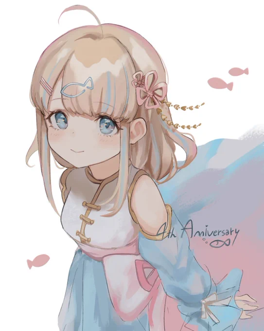 4周年おめでとう〜〜 #夢川描いたよ 