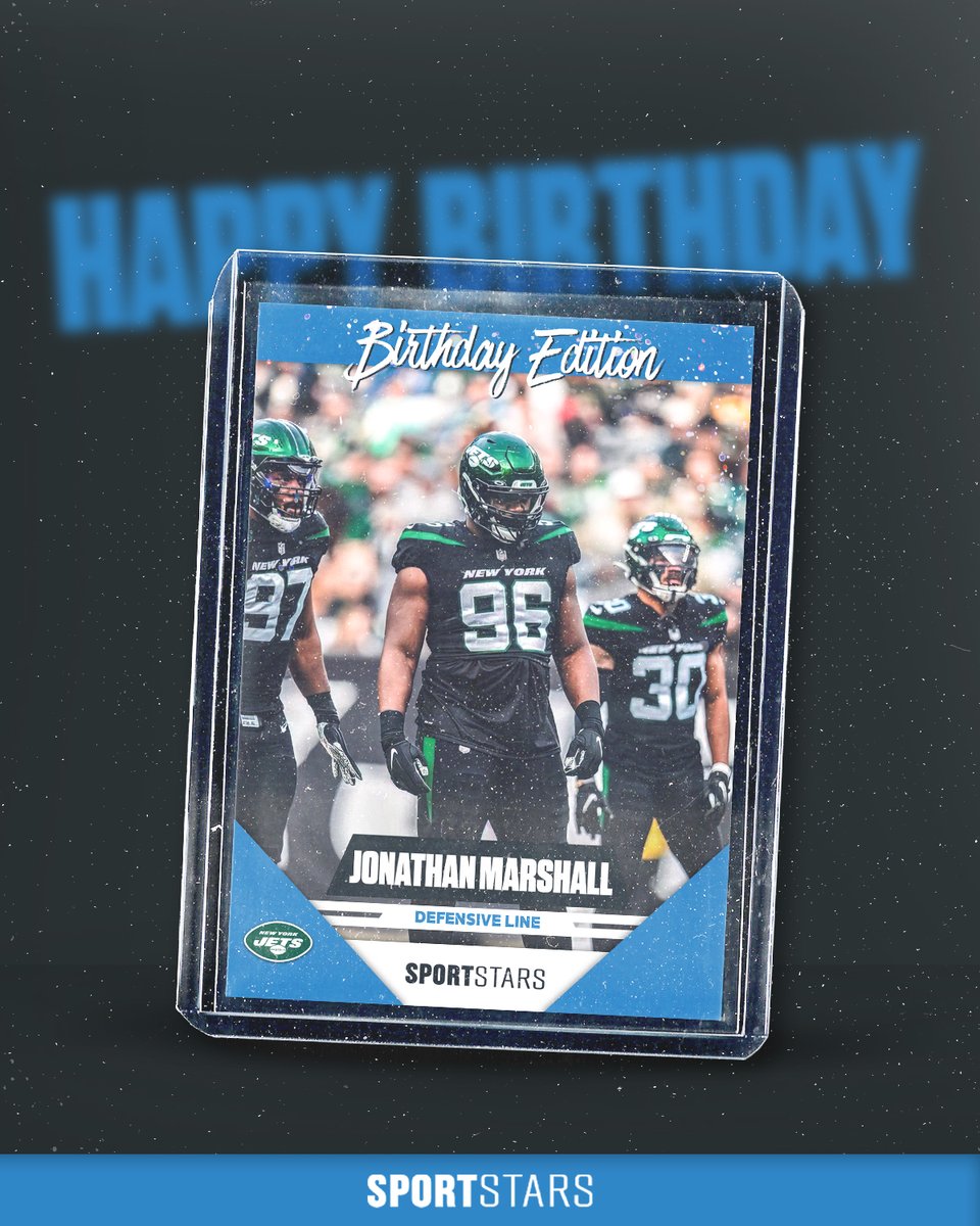 Sportstars (@sportstarsnyc) on Twitter photo Happy Birthday to <a href="/nyjets/">New York Jets</a> DL <a href="/jonathanmarsh40/">Jonathan Marshall</a>!! #SportstarsFamily #AnotherYearStronger Happy Birthday to <a href="/nyjets/">New York Jets</a> DL <a href="/jonathanmarsh40/">Jonathan Marshall</a>!! #SportstarsFamily #AnotherYearStronger