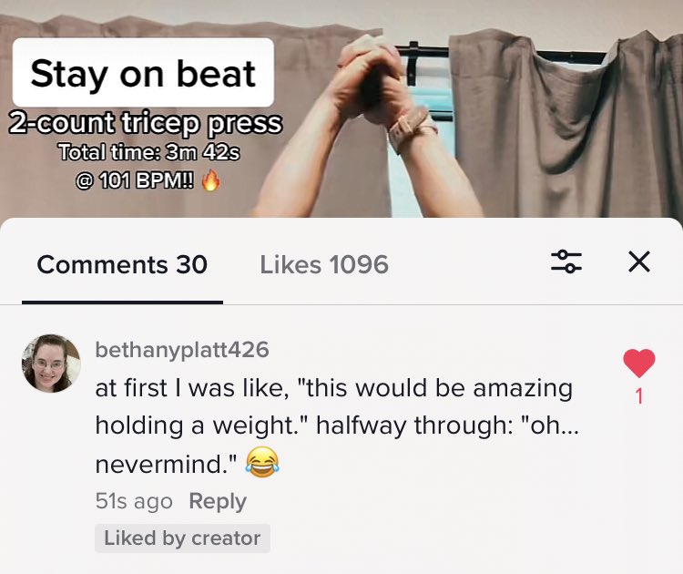 VargasSTL's tweet photo. Best comment ever! 🤣 #polykinetics #stayonbeat #fitness https://t.co/g1IvezoOAA