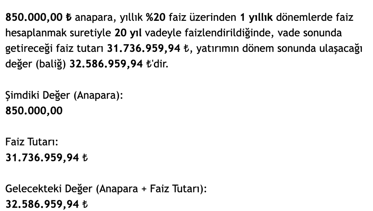 TeknikciHoca's tweet photo. TOKİ için başvuru yapmayı planlayanlar, ödeme miktarlarının memur maaşına göre (enflasyon oranında diyebiliriz) artacağını göz ardı etmesinler.

Örneğin %20 ortalama enflasyonla 20 yıl içinde 850 bin liralık konutun ödemesi toplamda 32,5 milyon liraya çıkıyor. https://t.co/Wle85Izqds