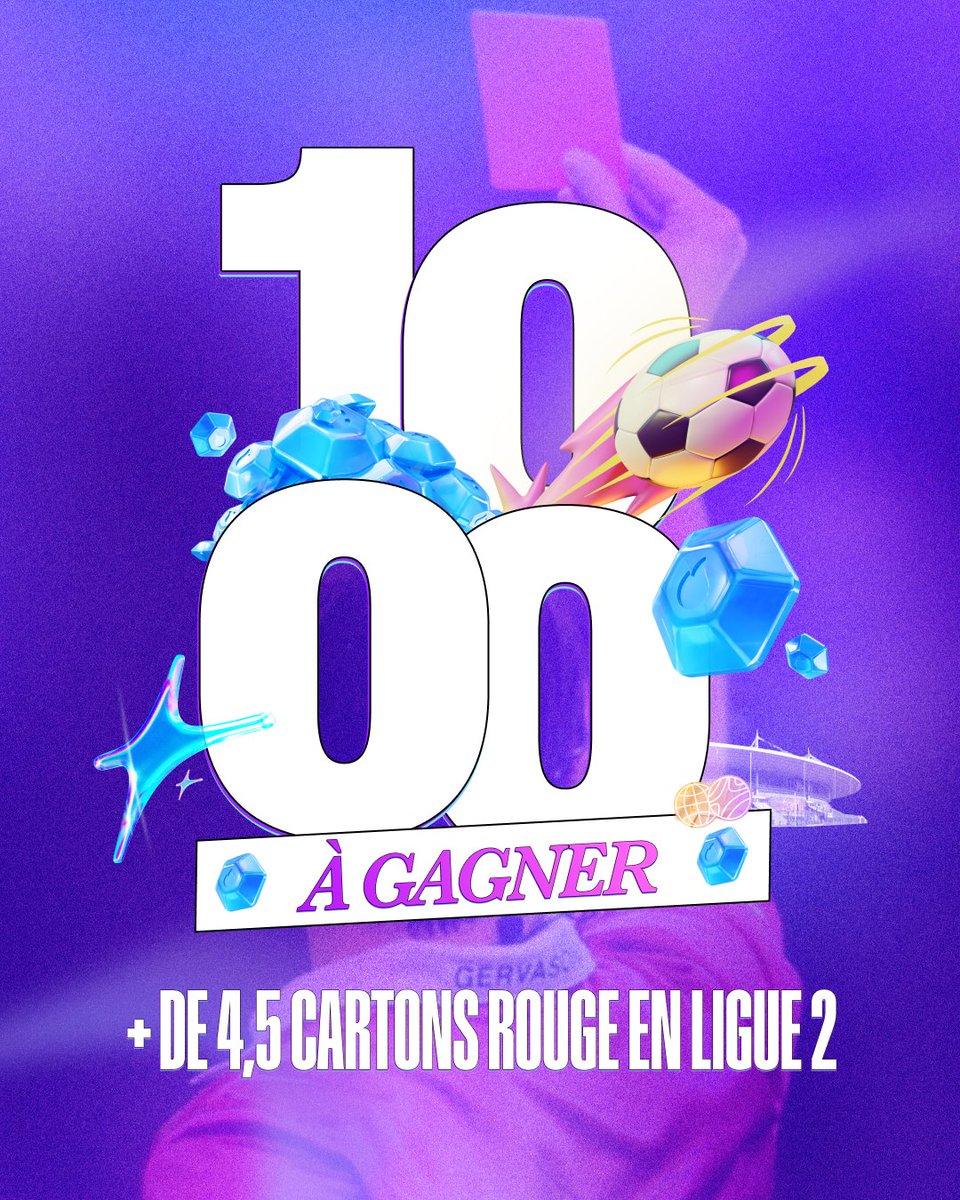 omada_app's tweet image. 🟥 Depuis le début de la saison de Ligue 2, il y a eu en moyenne 4⃣,7⃣5⃣ cartons par journée ! 

💎 S'il y a plus de 4,5 cartons lors de cette neuvième journée, on offre 1⃣0⃣0⃣0⃣ diamants à cinq d'entre vous.

Pour participer : 
RT + Follow + Commente avec ton code ami