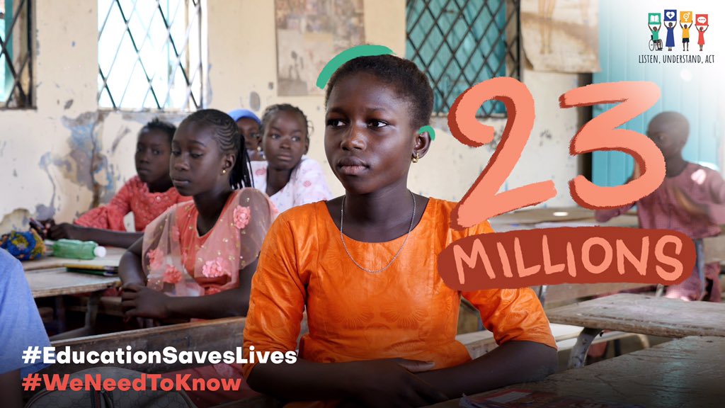 YASSS_Gambia's tweet photo. ⚕️ Health Education 🏫 helps parent keep their children in school. 
Dropping out of school = a major challenge in West and Central Africa 🌍
Only 1 in 3 girls 👧 in the region finishes school. 

#EducationSavesLives #WeNeedToKnow https://t.co/JwfRqjDHzx