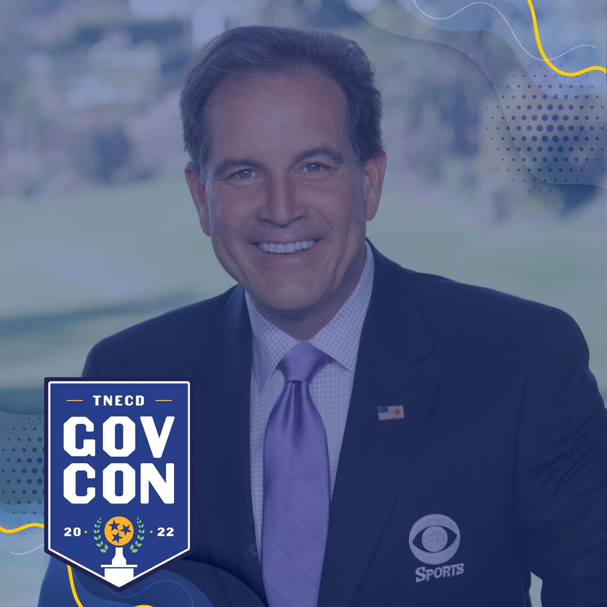 TNECD's tweet photo. We are excited to announce that CBS Sports Lead Play-by-Play Announcer Jim Nantz will be our #GovCon22 Plenary Session speaker on Tuesday, Sept. 20. 🙌
 
Full conference schedule ➡️ https://t.co/d6bloXuo1c https://t.co/ctAOlJDjaZ