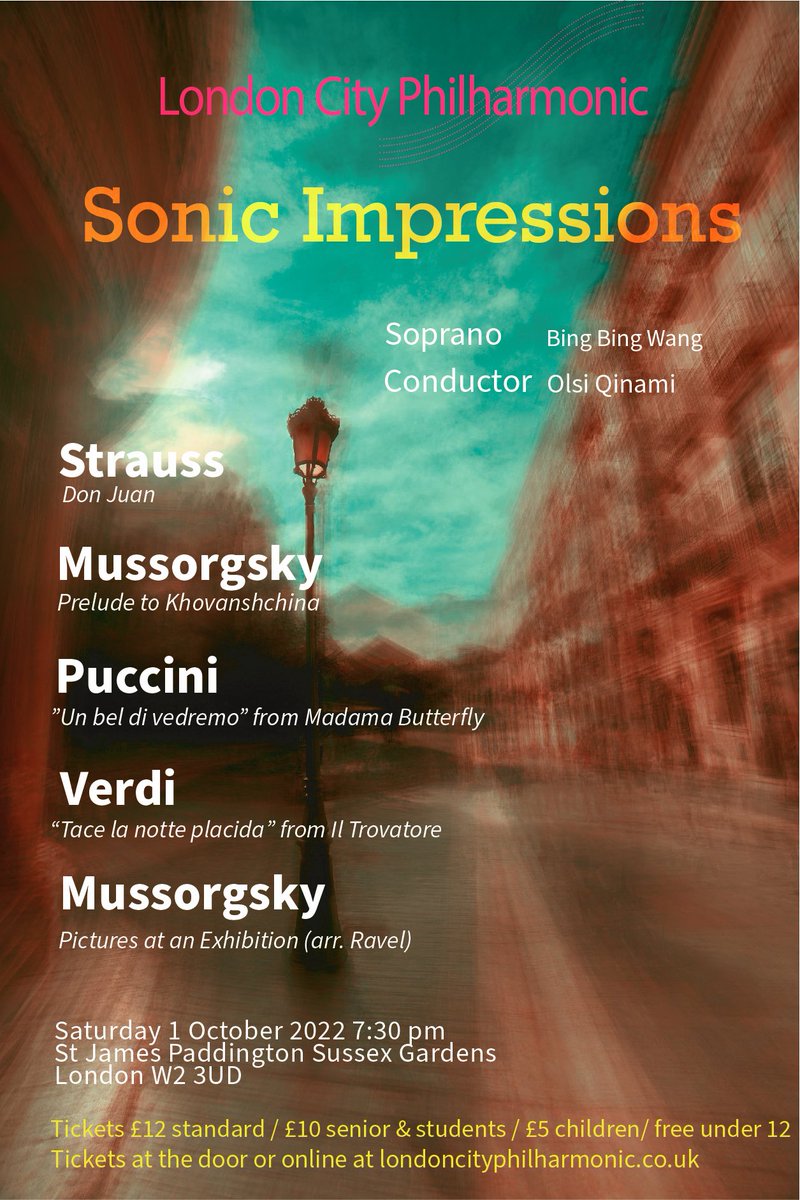 We are looking forward to this exiting programme, works by Strauss, Mussorgsky, Puccini and Verdi. Saturday 1 October, Tickets here  bit.ly/3dibX3V  Conductor <a href="/OlsiConductor/">Olsi Qinami</a> <a href="/EventsClassical/">Classical Events</a> <a href="/TimeOutLondon/">Time Out London</a> <a href="/Londonist/">Londonist</a> <a href="/inpaddington/">Paddington</a> <a href="/TravelersLondon/">London Explore 🇬🇧</a>