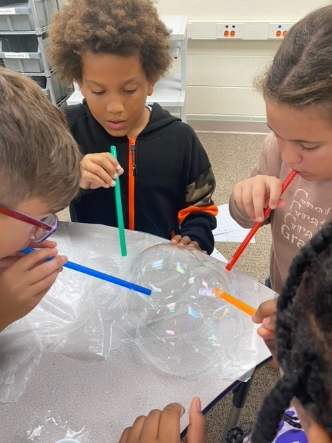 AbbeyJBolton's tweet photo. 5th Grade trialing bubble recipes while learning the Scientific Method...
Check out the bubble igloo...Winner: Molly! #biggestbubble
#DaveyDragons @KentSchools @Ghorning6 https://t.co/SoIqJc8wcP