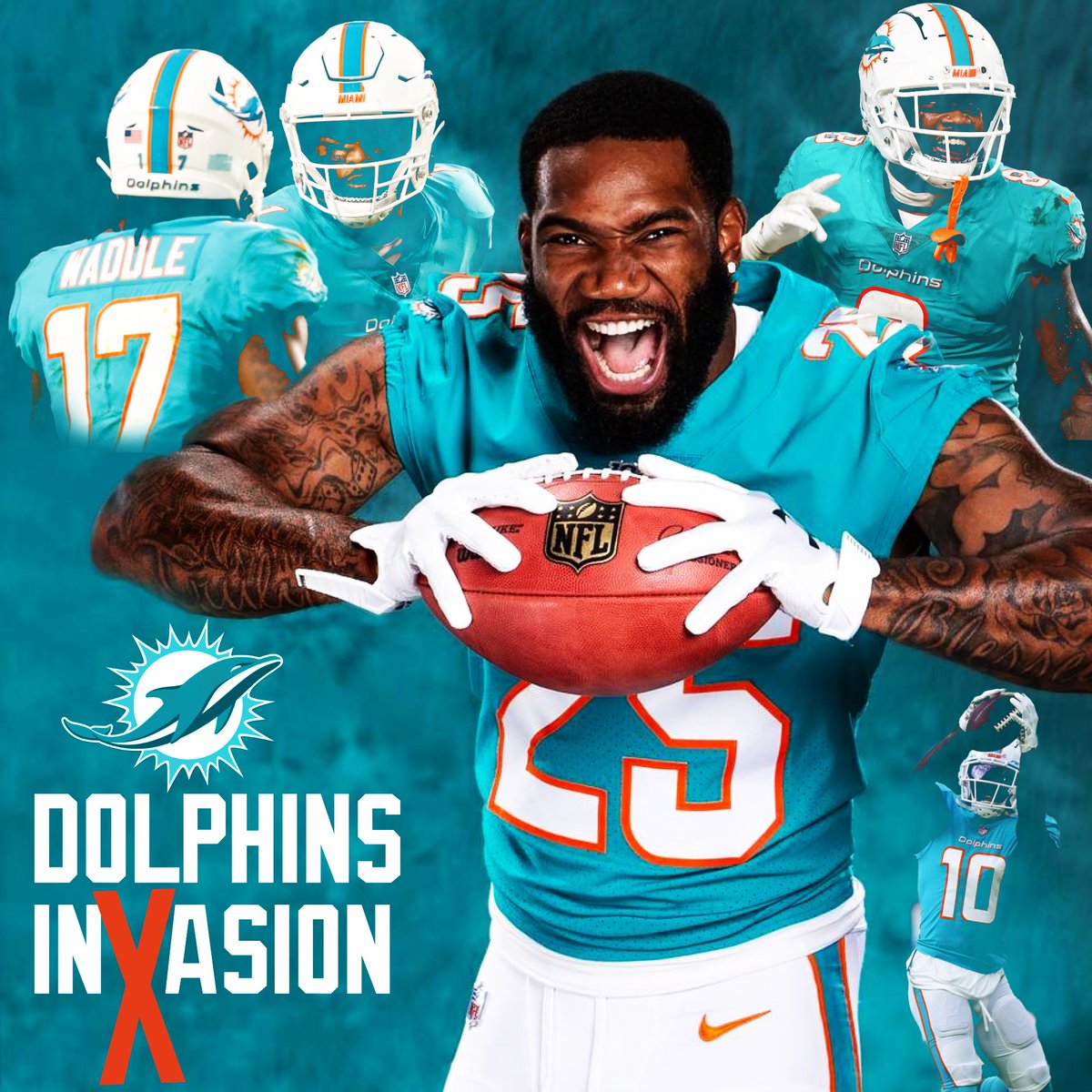 Homer629's tweet photo. TNF - #MiamiDolphins TEAL Invasion in Cinci’s “White Out” 

🐬💪🏼 Retweet to spread the word 🐬💪🏼
Let’s see AQUA &amp; TEAL In the Stands!

@Iamxavienhoward @cheetah @D1__JW @Tua @HollywoodVon @ian693 @MiamiDolphins 
#MiamiDolphins #AmazonPrime #TNF #TNFonPrime https://t.co/xor1KsyiKP