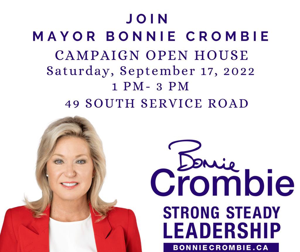 BonnieCrombie's tweet photo. REMINDER: Please join me as I officially kick-off my campaign tomorrow! I look forward to the opportunity to be your Mayor once again as we work to move #Mississauga forward. https://t.co/an3xLMCsdR