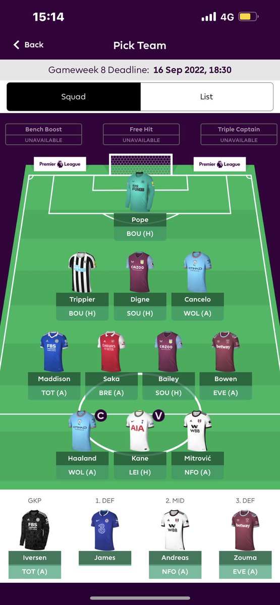 AVTACTICS's tweet image. Good wildcard? #FPLCommunity #fpl