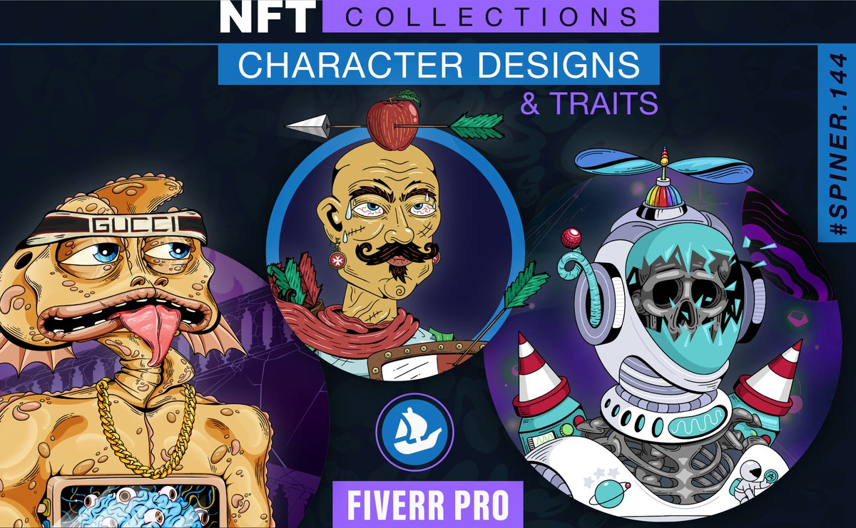 ruposhamin's tweet photo. Design an NFT character collection! Basic $480!,
Standard $840!, Premium $1,280! Choose your package and place order! https://t.co/D0BBQI7OBr
#NFTartwork #nftcharacterdesign #characterdesign #characterart #NFTartists #NFTcollections #NFTNYC #NFTJapan #nftanimation #3dnft #Web3 https://t.co/bGjvSnKHyu