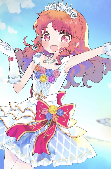 #アイカツ10th合同アルバム 僭越ながらイラストで参加させていただいております(チラ見せ)!よろしくお願いします 