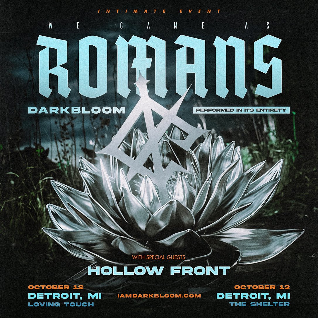 wecameasromans's tweet image. Our home state of MI showed up on Wednesday! 🙌

You can now grab your tickets to our intimate hometown shows to celebrate the release of our ‘Darkbloom’ album next month. 🖤 We’ll be playing the album in it’s entirety - it’s going to be a special one: iamdarkbloom.com/pages/tour