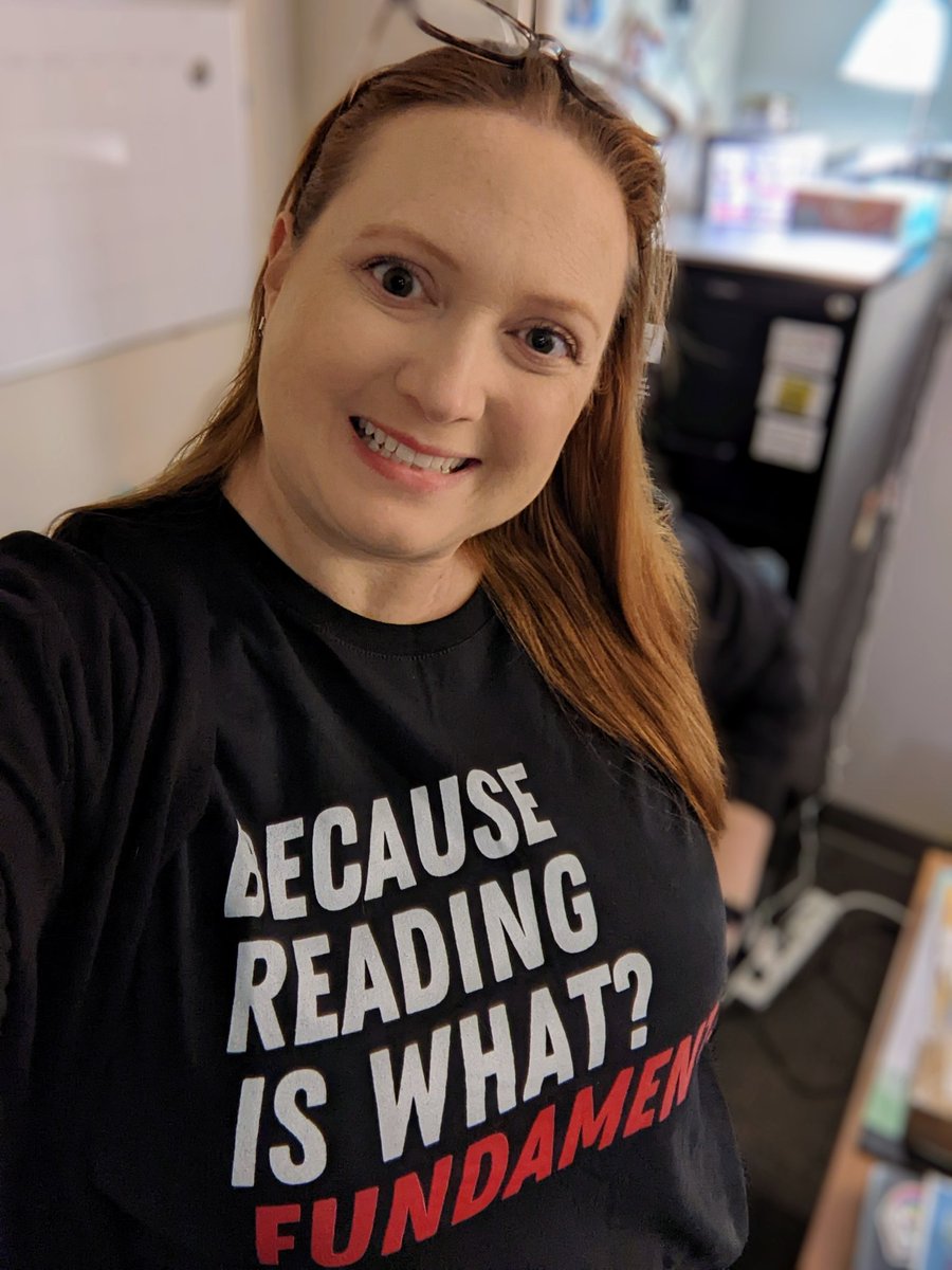 The library is open! 😎 But literally, it is - come visit! #readingisfundamental #IYKYK @EducatorGoals