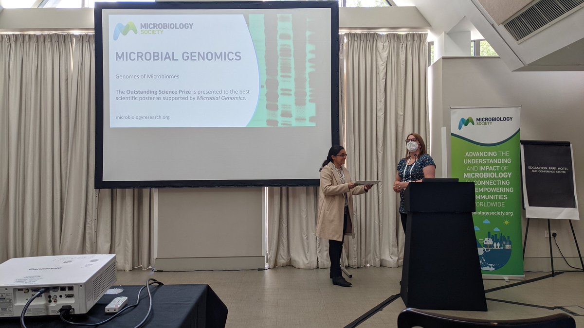 Congratulations to @viji112 for best poster presentation at #GenomesMicrobiome22