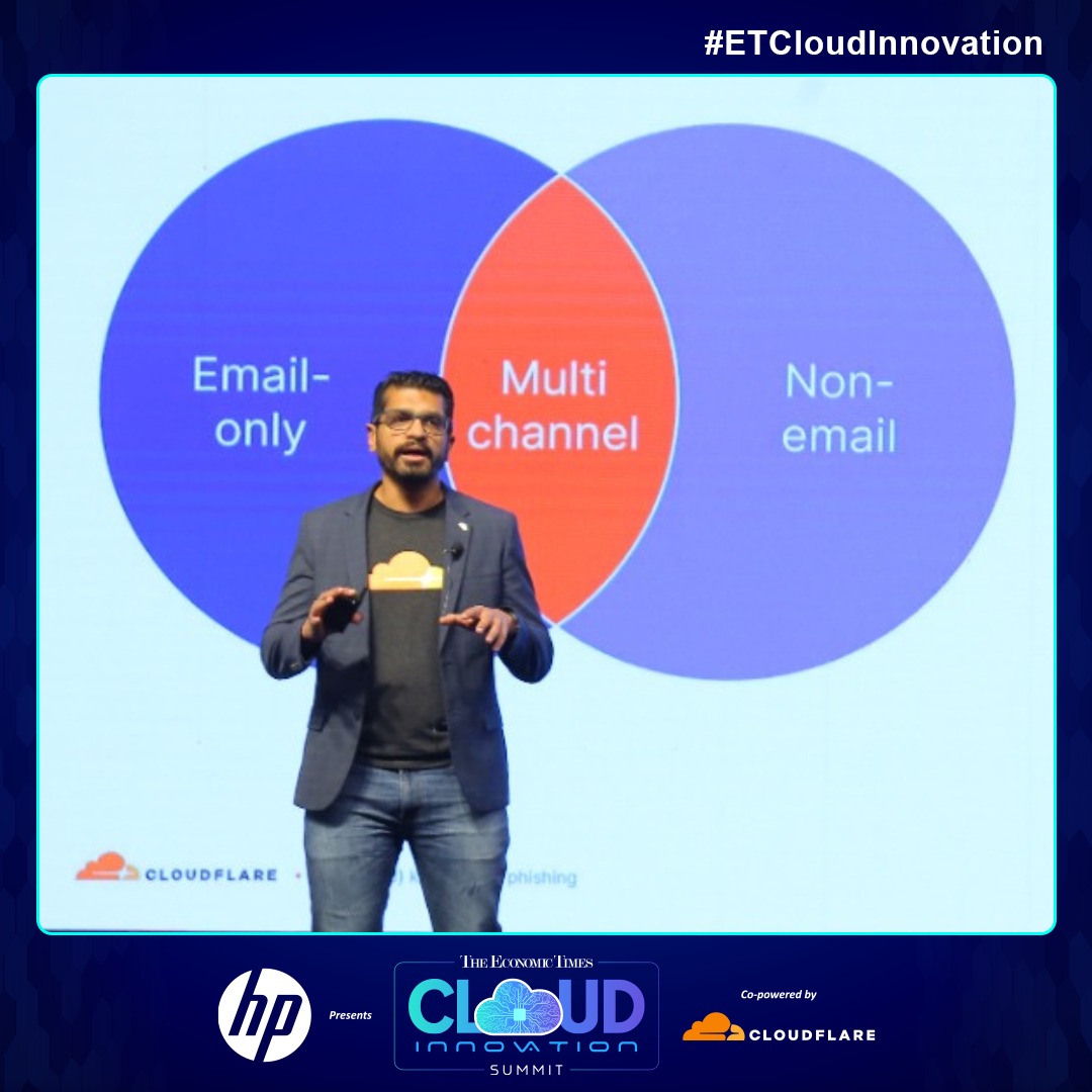 ET_Edge's tweet photo. #ETCloudInnovation | "Phishing attack vectors are through different channels which have different outcomes. Hackers do not break in, they log in. Always verify any link that comes to you, and defend with a zero trust mindset, assuming every request is dangerous. https://t.co/3uFRCgOLZy