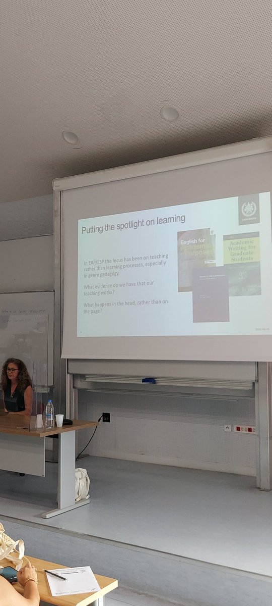 ElisKakConst's tweet photo. 3rd International EAP &amp; ESP Conference - Time to put the focus on learning plenary speaker Dr Rafaella Negretti says #eapcrete https://t.co/AVN1lZYZZ7
