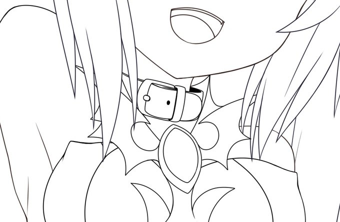 落書き程度の予定だったけど何だかんだ線画描いちゃったのでキッチリ仕上げます、久しぶりの子。 