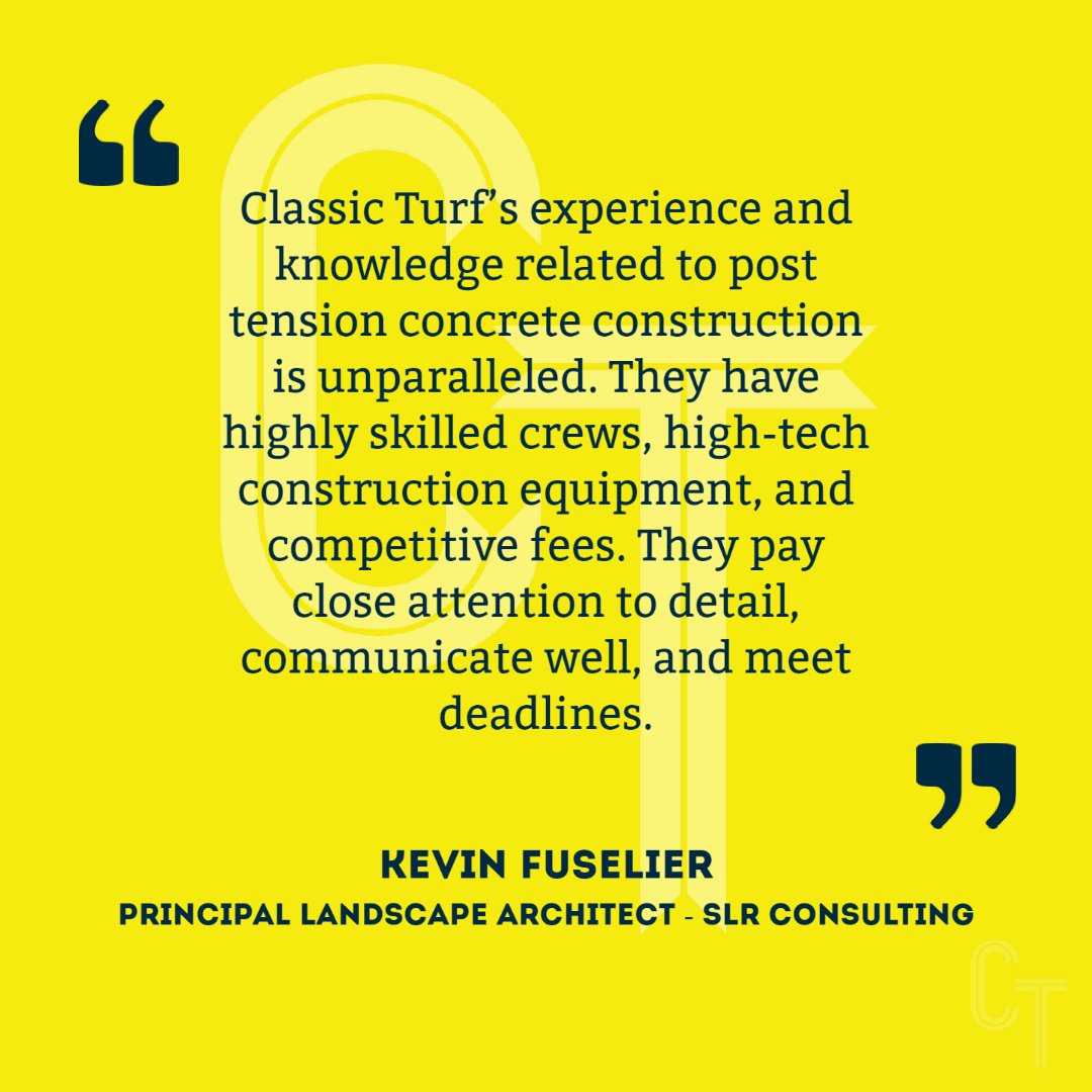 As they say, "teamwork makes the dream work." Our very best court, track, and field projects are characterized by collaboration, and we've been fortunate to work alongside some exceptional design firms!

#sportsbuilders #classicturf #smallbusiness #familyowned #posttension