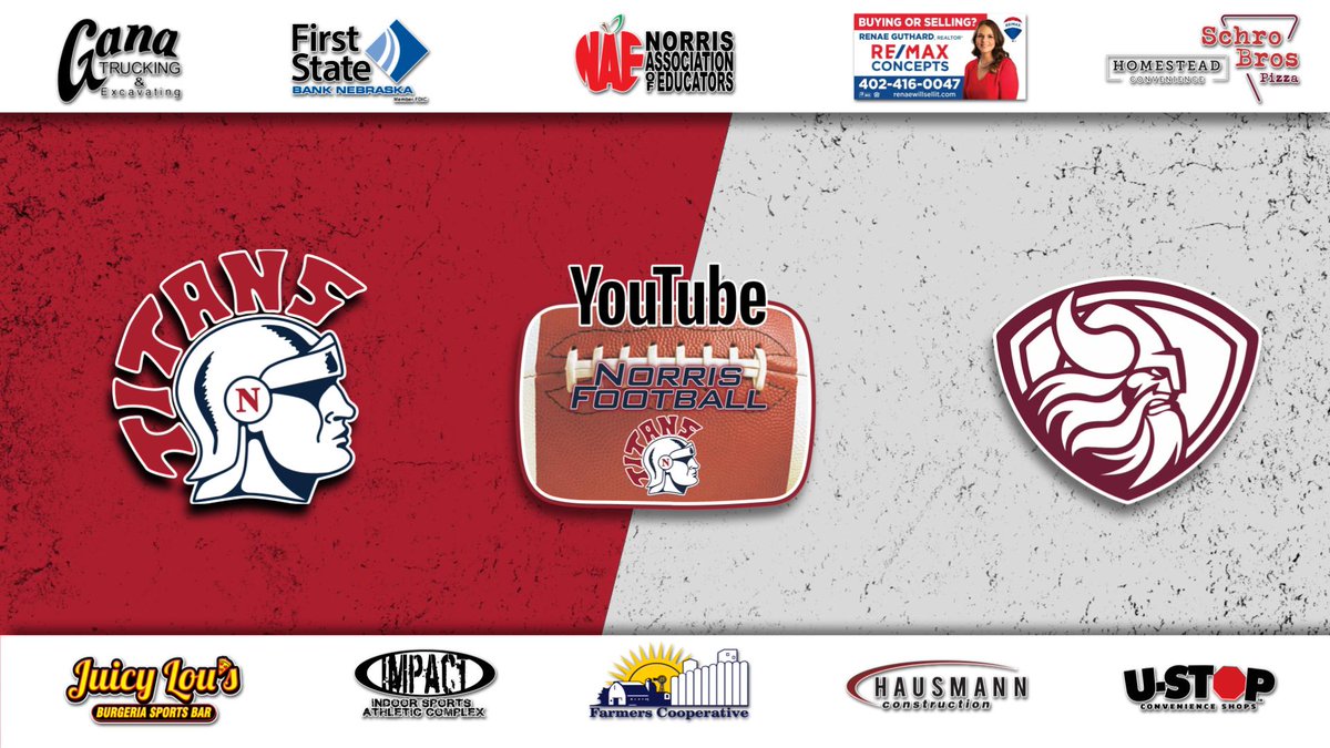 Tonight we welcome <a href="/WaverlyFootbal1/">Waverly Football</a> to <a href="/NHS_Titans/">Norris High School</a>  to take on <a href="/NorrisFootball/">Norris Football</a> If you can't make it, watch the #LIVE broadcast on the "Norris Football" YouTube channel bit.ly/norrisFB #nebpreps #nsdV #norristitans <a href="/145activities/">Waverly High School</a> <a href="/WaverlyStriv/">Waverly Striv Network</a> <a href="/WavHighSchool/">Waverly High School</a> <a href="/CouncilNorris/">NorrisStudentCouncil</a>