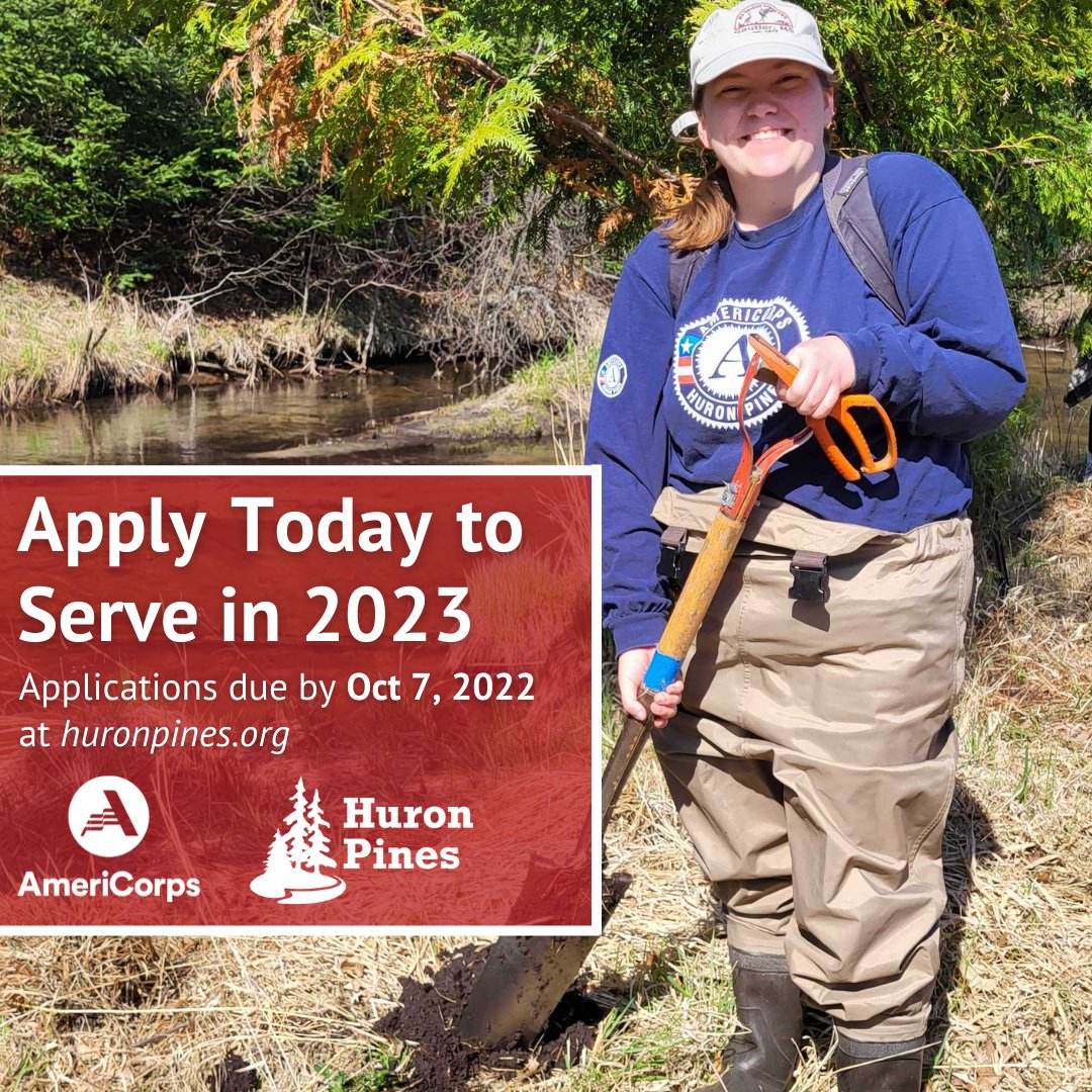 Legacy_Land's tweet photo. The Huron Pines AmeriCorps program is so #amazing that we signed up to be a host site AGAIN! 🍀And lucky for us, they said YES #excited ❤️ So...that means we are currently seeking Preserve Stewardship Technicians. APPLY today >> https://t.co/uMCHBX2YH0 Deadline to apply is Oct 7! https://t.co/MP5mun6wD8