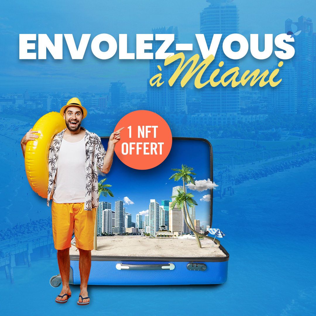 odyseanfts's tweet photo. Découvrez notre première collection exclusive avec #flyfrenchbee ✈️
🔥 Réservez votre vol à destination de #Miami dès maintenant pour gagner votre #NFT: https://t.co/8mfaBZ9t4W
🕜 Offre valable pour les 100 premiers billets Paris - Miami achetés.
#NFTs #PolygonNFT #ETH https://t.co/akqAbNFdPs