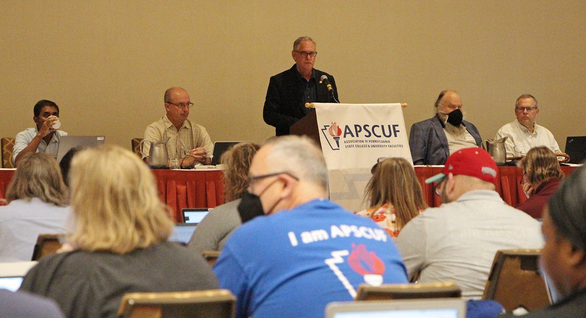 “We have to come together. We have to have solidarity,” APSCUF President <a href="/kmmash/">Ken Mash</a> said as legislative assembly began this morning in Harrisburg. #APSCUFLA