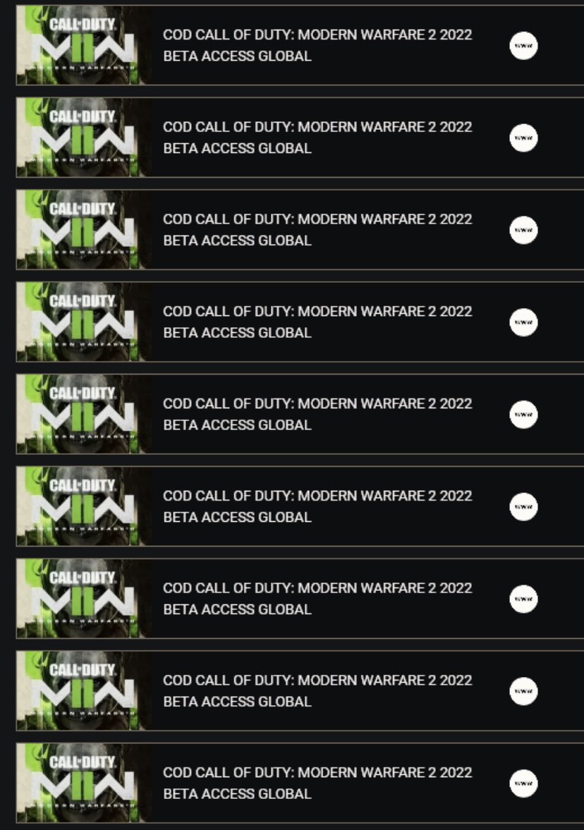 Obey Cyborg on X: Giving away a few MW2 Beta codes! RT & Follow