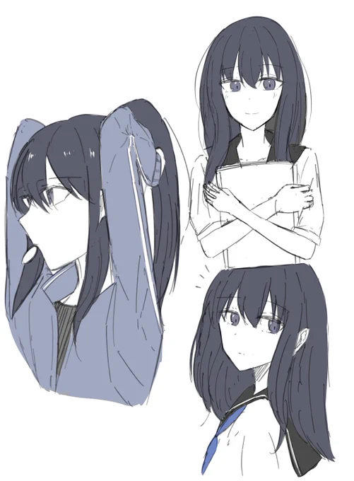 落書きしてたやつも合わせて!#ちさたき学パロ 