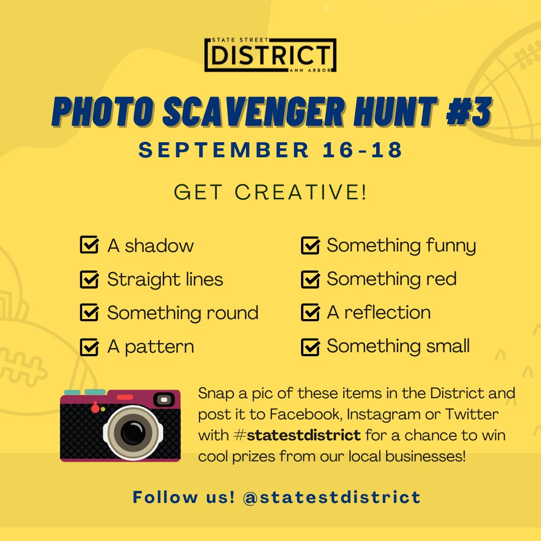 🏈 Visiting Ann Arbor? Stop downtown in the State Street District for a chance at winning some great prizes from our local businesses! Find out the details here: statestreetdistrict.org/football
#statestdistrict #annarbor <a href="/UMichAthletics/">Michigan Athletics 〽️</a> <a href="/UMichFootball/">Michigan Football</a>