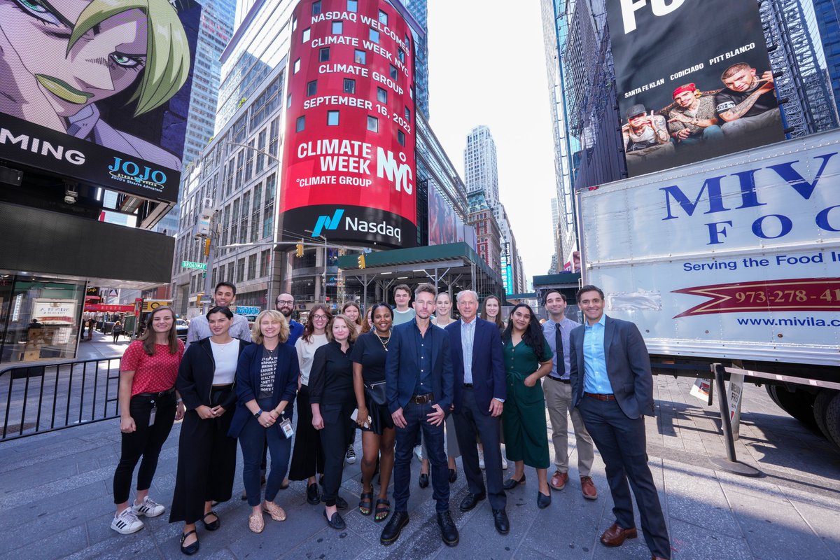 NasdaqExchange's tweet image. Ahead of its 14th year @ClimateGroup joins us in honor of #ClimateWeekNYC which brings together influential leaders in climate action. Follow along with @Nasdaq as we'll be amplifying stories of leaders &amp;amp; partners advancing climate transparency though tech, finance &amp;amp; leadership.