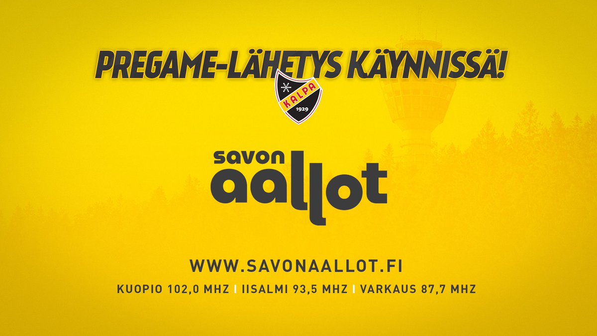 KalPa_Hockey's tweet photo. Savon Aaltojen Pregame-lähetys on käynnissä ja äänessä ovat @alternativeabe sekä @joonaspuomio, hyppää taajuuksille! 🎙️ 

➡️ https://t.co/GMO7FCCMeZ

#KalPa #Liiga #Kuopio @SavonAallot https://t.co/RJDv3oyukK
