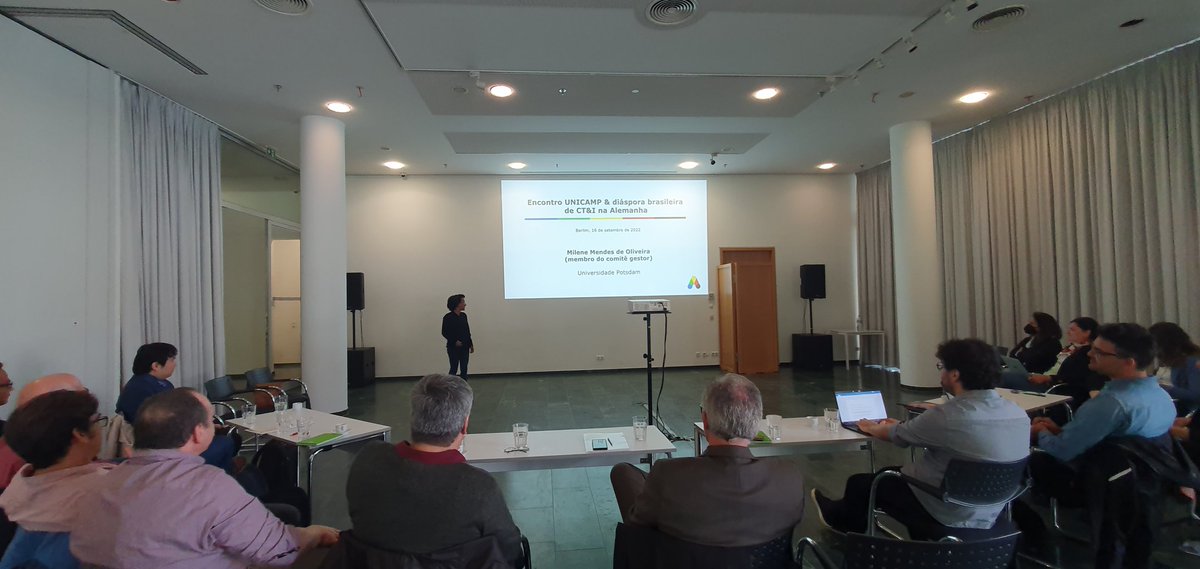 RedeApoena's tweet photo. A #RedeApoena esteve presente hoje no encontro organizado pela Embaixada do #Brasil entre a delegação da @unicampoficial e a #diáspora científica brasileira na #Alemanha. O encontro proporcional o #networking entre profissionais visando futuras cooperações entre os 2 países. https://t.co/gekISYqSSp