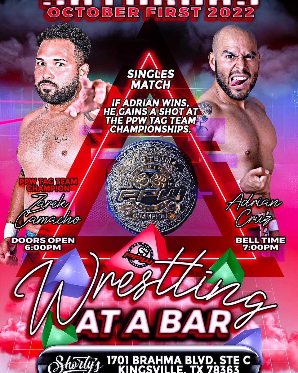 PPW_kingsville's tweet photo. The balance of the card!! Show is a can’t miss!! Get your face in the place! https://t.co/MKI4bJqXr9