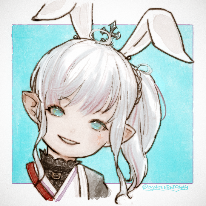 「【全種族イラストマラソン】(フォロワー限定)ラストは【ララフェル女性】のモデルを」|グレイのイラスト