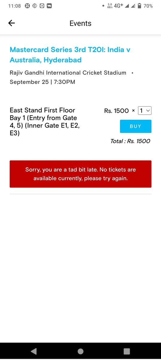 ChanduAddanki2's tweet photo. Not a single ticket has been confirmed for me, how is this possible? Please give clarification in this...! I tried 1000 times from 8 PM yesterday... @paytminsider https://t.co/v7hKZRlSg1