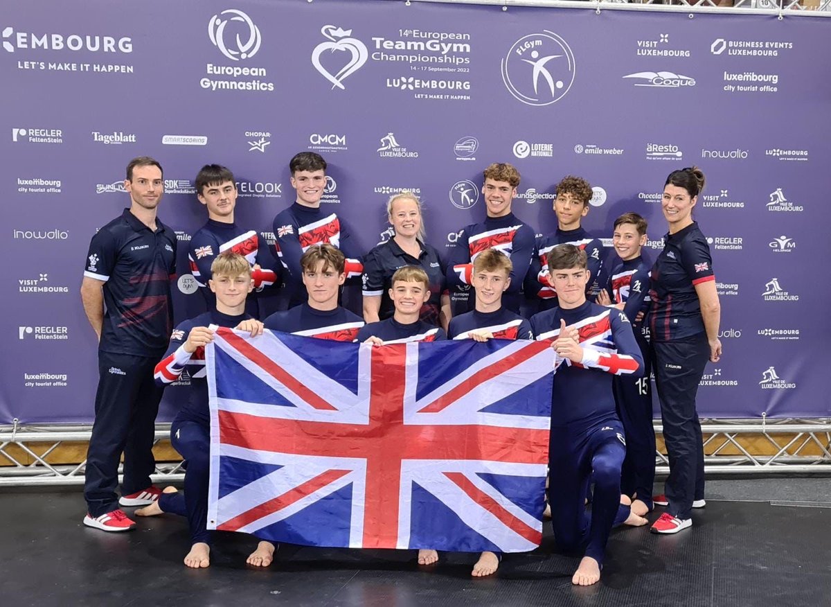 BritGymnastics's tweet photo. It's a brilliant 4th place for the junior men at the 2022 TeamGym European Championships 👏

A new team to international competition amongst a strong field. Huge congratulations to everyone involved.

#TeamGym2022 https://t.co/WhIfFD1HHq