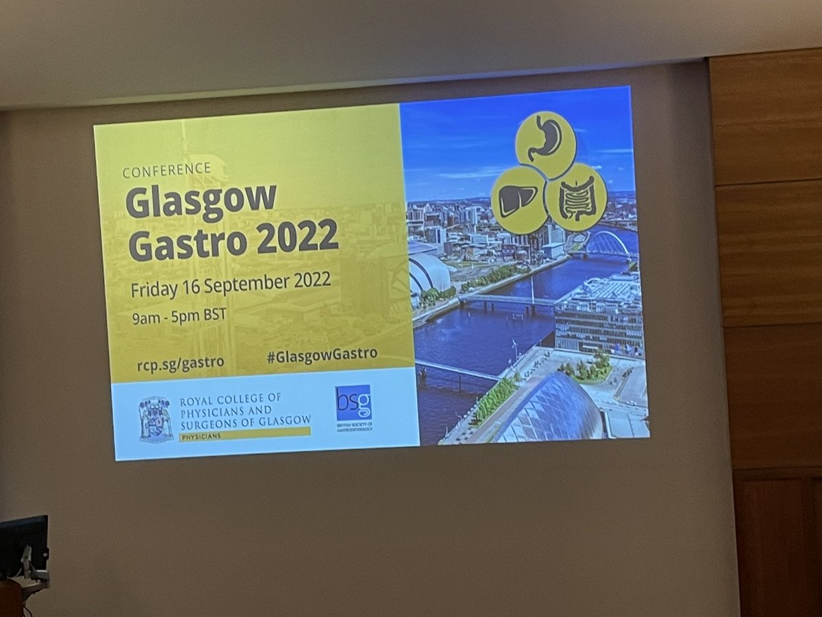tom_poyner's tweet photo. Some fascinating talks at the @rcpsglasgow #GlasgowGastro conference! @BritSocGastro https://t.co/Yzje6tYqDJ