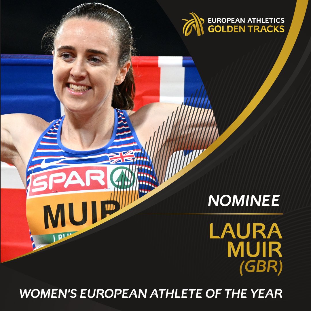 RT to vote for Laura Muir! 🇬🇧 🥇 European 1500m champion 🥉 World bronze medallist 🗳 Voting closes on Friday 30 September. #GoldenTracks