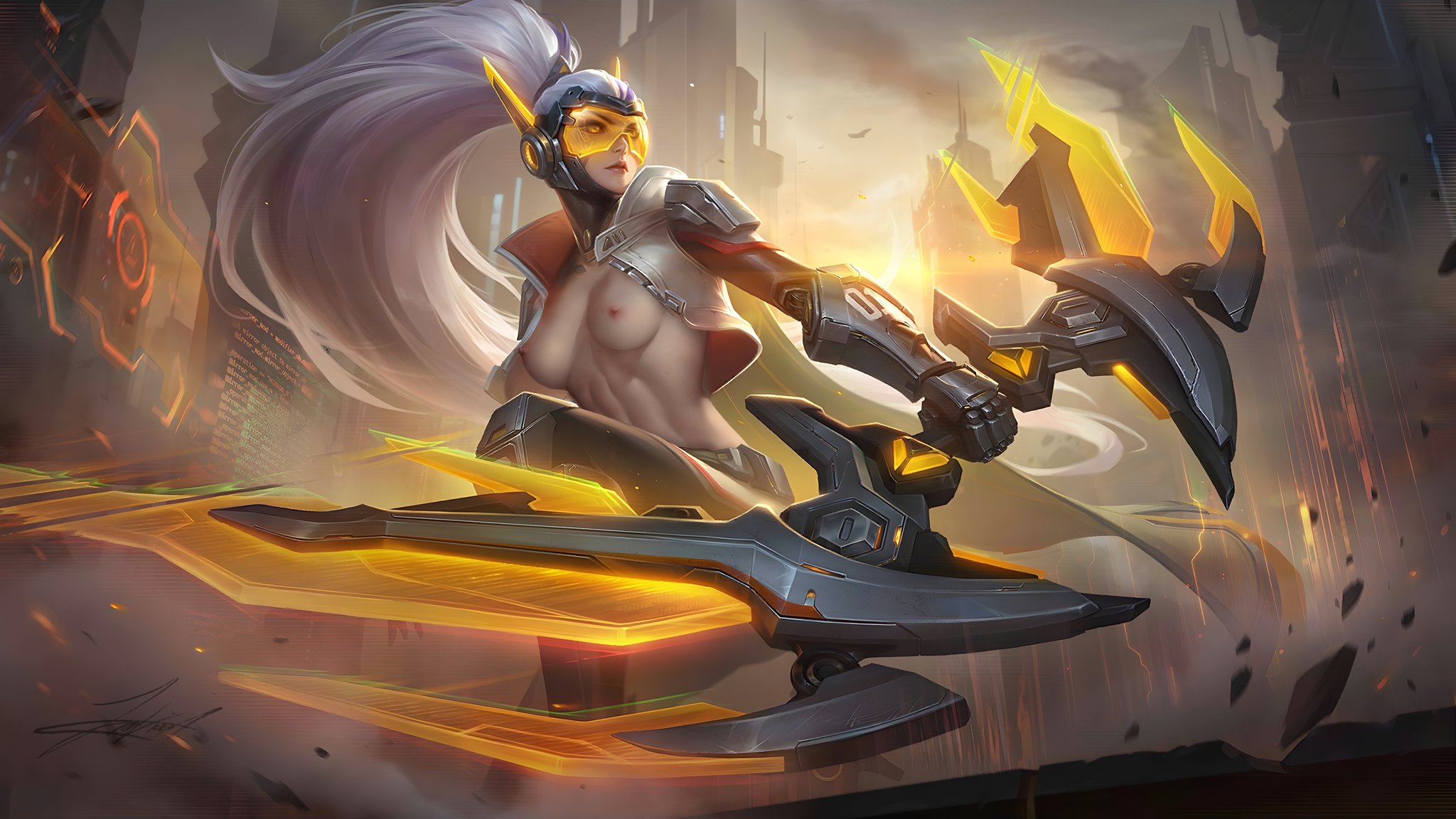 🔞 Nsfw_heropans 🔞 on X: Mobile Legends - Miya (Doom Catalyst) - Hello  everyone a new nude edit ♥️ - I dont know what to say just enjoy miyas  skin collector that