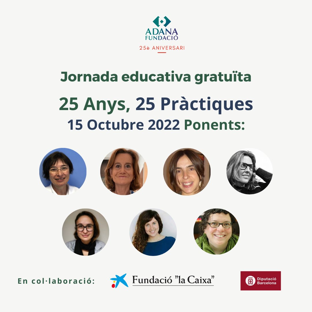 👩🏻‍⚕️💜Ens enorgulleix presentar aquest gran equip de dones compromeses amb la neurodiversitat que fa anys que treballen a Fundació Adana. Elles seren les protagonistes de la Jornada Educativa: 25 Anys, 25 pràctiques. #TDAH #ADANA25 #Educació #Psicologia #Pedagogia #Autisme
Enllaç⬇️