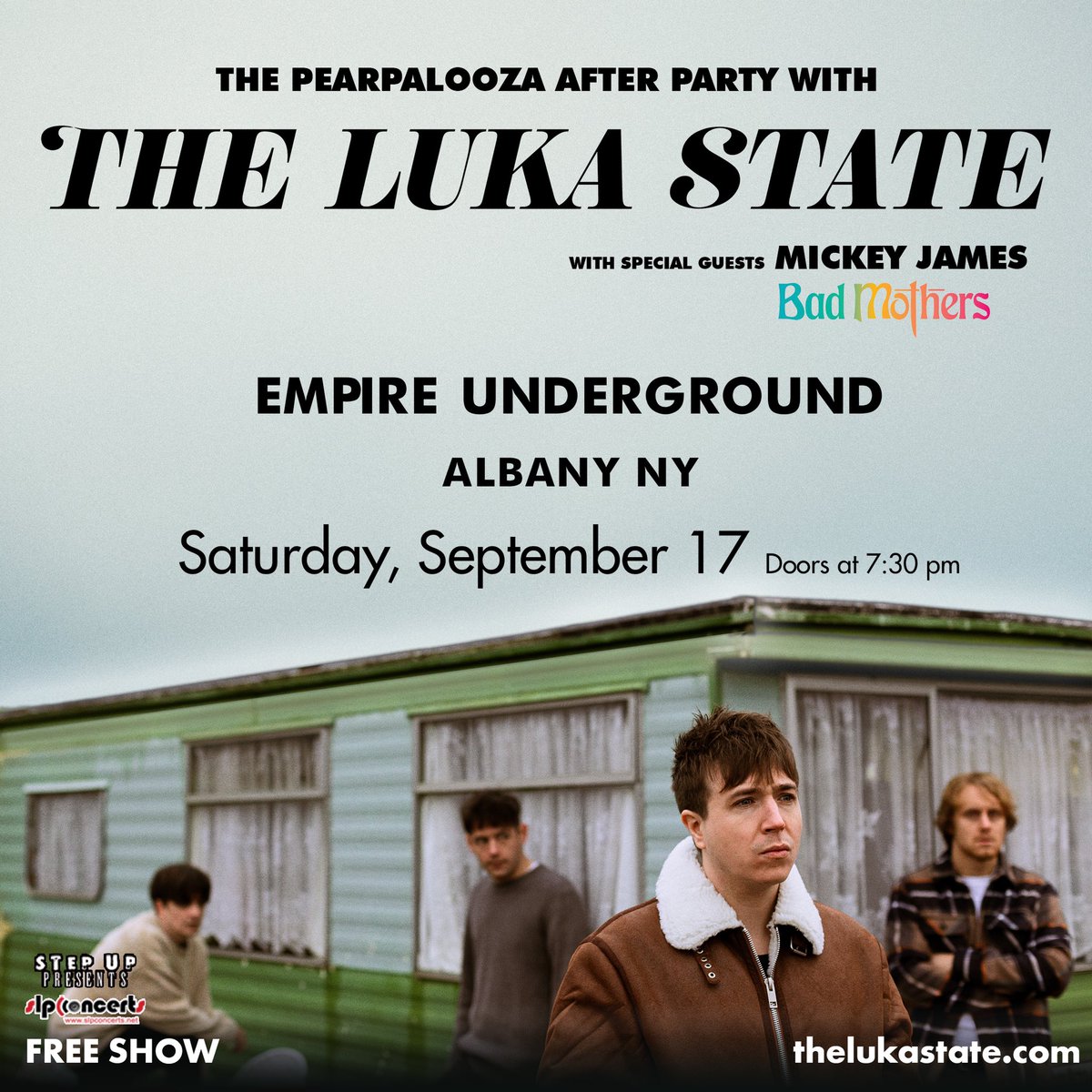 Free Show this Saturday in the Underground! <a href="/TheLukaState/">The Luka State</a> <a href="/BadMothersBand/">Bad Mothers</a>