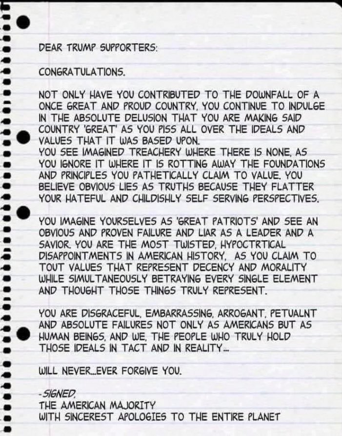BillResistance2's tweet photo. #GOPBetrayedAmerica
๐๐คฃ trump took that straight from Putin himself .
Putin claimed basically the same thing if the United States interfered in Ukraine .
No one should back down from trump or his supporters no one .
#NoUnityWithoutAccountability https://t.co/kYp3JnVf5u