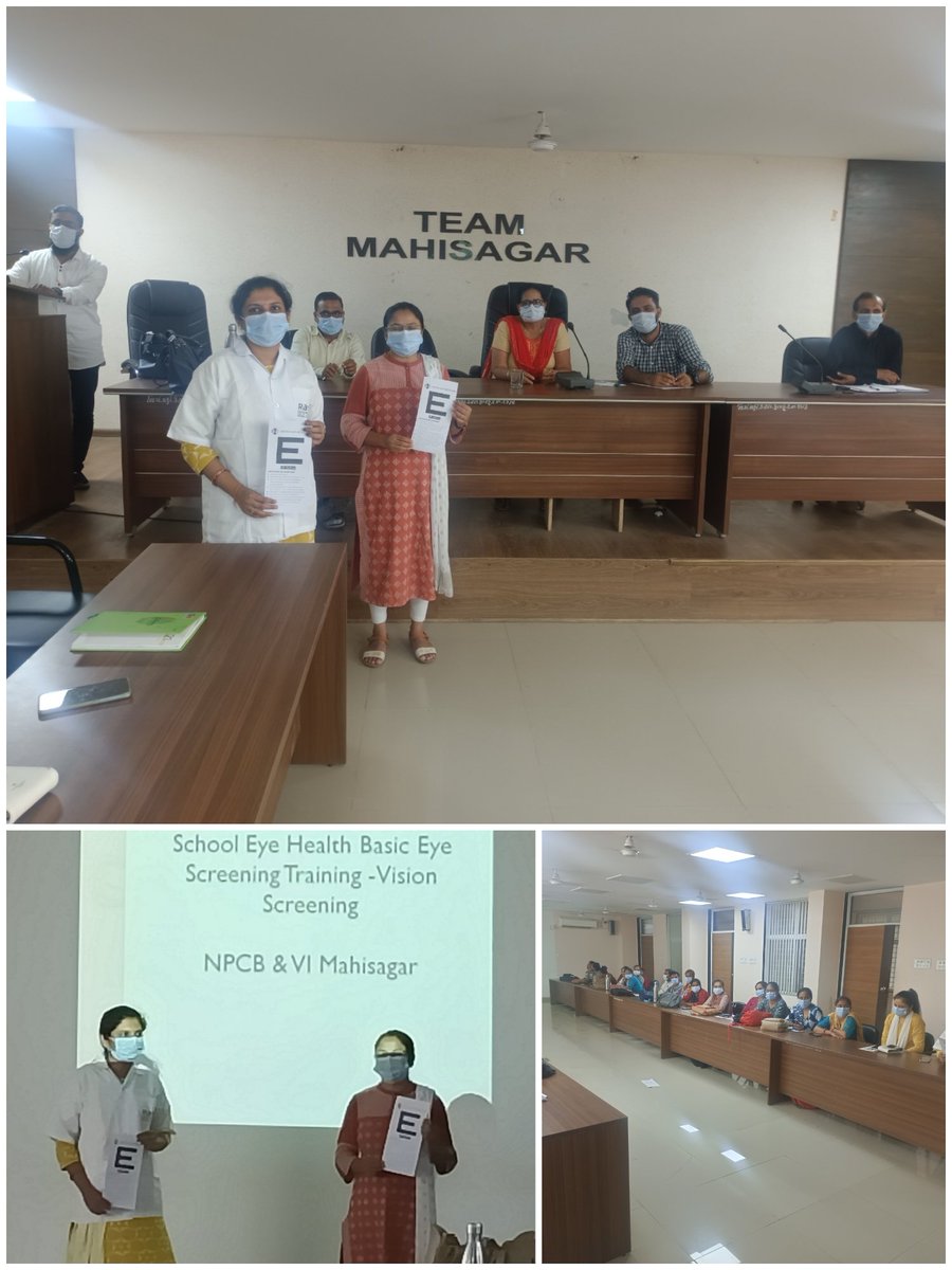 MahisagarRbsk's tweet photo. Training for refractive error by Dr.Pragna Vasava mam. Team rbsk Mahisagar 
 Convergence with NPCB for refractive error screening in children and adolescents upto 18 year.@MoHFW_GUJARAT @CMOGuj @NHMGujarat @collectormahi https://t.co/WbdQo5BsK6