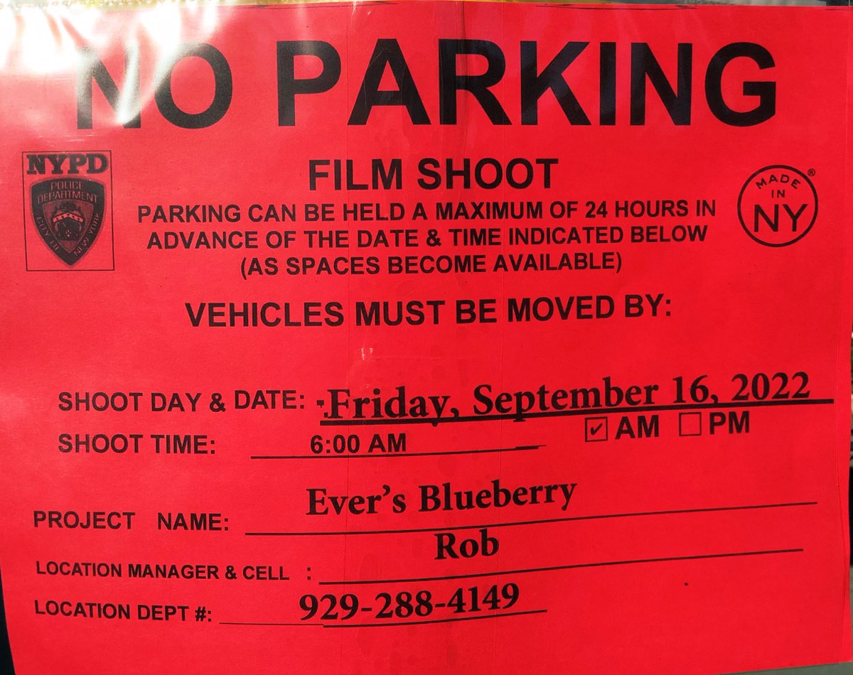 kucksuelwhan's tweet photo. #EversBlueberry aka #TheCrowdedRoom filming at/near W 120th St. & Lenox Ave #Harlem on 9/15-16/22 @olv @MadeinNY @AppleTVPlus @TomHolland1996 @danielkeyes #willchase #lailarobins @NewRegency https://t.co/uCrFLjA5iH