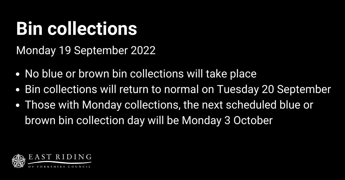East Riding Council on Twitter "There will be no blue or brown bin