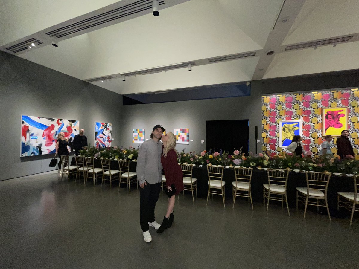 Dinner in the museum with my beautiful wife and a bunch of fancy people, surrounded by art. This was a dream.