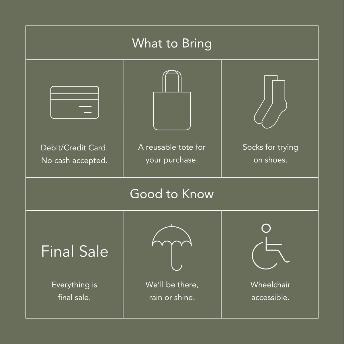 It's here! ✨ The Warehouse Sale kicks off this weekend at our Nashville Warehouse at 10 a.m. on Saturday. If you can't make it Saturday, we'll be replenishing the goods for our Sunday shoppers as well! Save this cheat sheet and RSVP here: nisolo.com/nashville-ware…